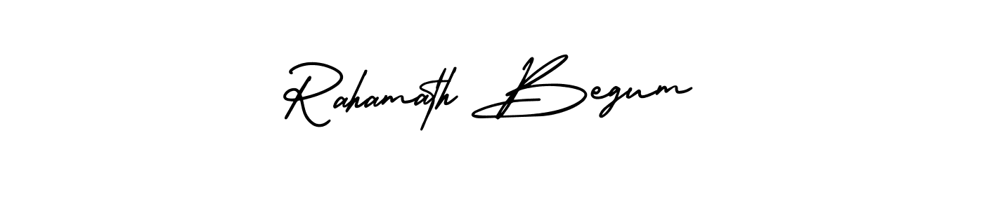 Best and Professional Signature Style for Rahamath Begum. AmerikaSignatureDemo-Regular Best Signature Style Collection. Rahamath Begum signature style 3 images and pictures png