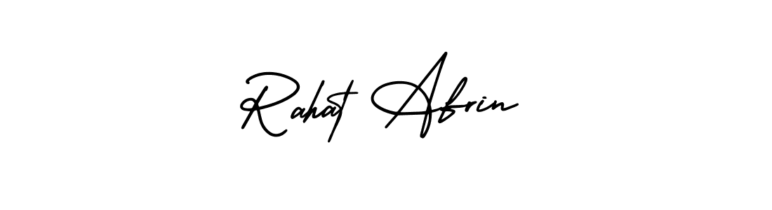 Make a beautiful signature design for name Rahat Afrin. With this signature (AmerikaSignatureDemo-Regular) style, you can create a handwritten signature for free. Rahat Afrin signature style 3 images and pictures png