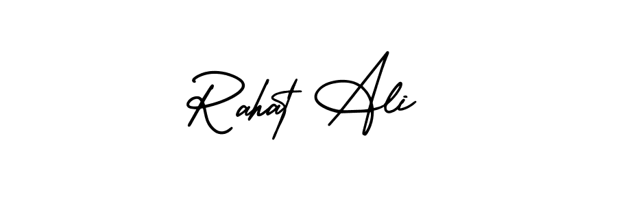 Rahat Ali stylish signature style. Best Handwritten Sign (AmerikaSignatureDemo-Regular) for my name. Handwritten Signature Collection Ideas for my name Rahat Ali. Rahat Ali signature style 3 images and pictures png