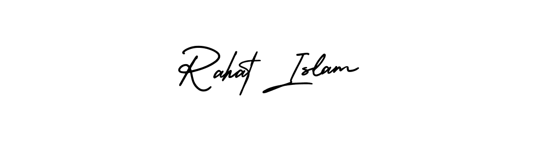 Best and Professional Signature Style for Rahat Islam. AmerikaSignatureDemo-Regular Best Signature Style Collection. Rahat Islam signature style 3 images and pictures png