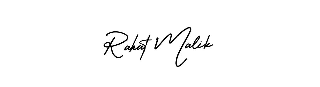 Make a short Rahat Malik signature style. Manage your documents anywhere anytime using AmerikaSignatureDemo-Regular. Create and add eSignatures, submit forms, share and send files easily. Rahat Malik signature style 3 images and pictures png