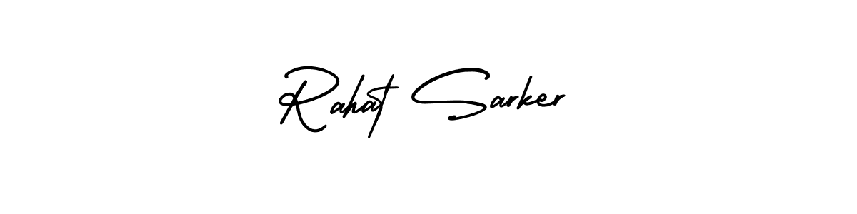 Rahat Sarker stylish signature style. Best Handwritten Sign (AmerikaSignatureDemo-Regular) for my name. Handwritten Signature Collection Ideas for my name Rahat Sarker. Rahat Sarker signature style 3 images and pictures png