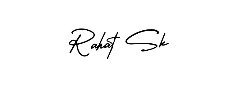 Also You can easily find your signature by using the search form. We will create Rahat Sk name handwritten signature images for you free of cost using AmerikaSignatureDemo-Regular sign style. Rahat Sk signature style 3 images and pictures png