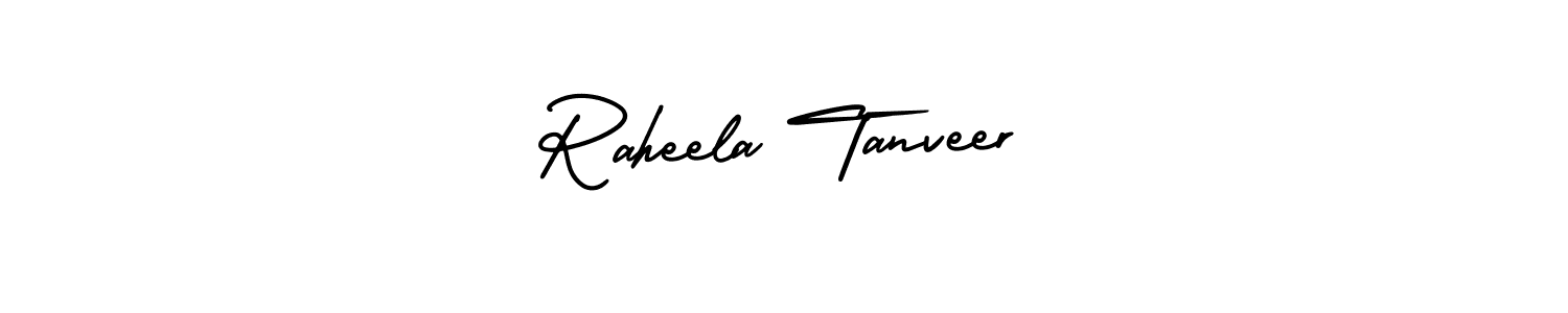 Raheela Tanveer stylish signature style. Best Handwritten Sign (AmerikaSignatureDemo-Regular) for my name. Handwritten Signature Collection Ideas for my name Raheela Tanveer. Raheela Tanveer signature style 3 images and pictures png