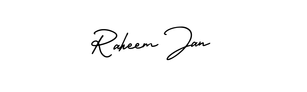 Make a short Raheem Jan signature style. Manage your documents anywhere anytime using AmerikaSignatureDemo-Regular. Create and add eSignatures, submit forms, share and send files easily. Raheem Jan signature style 3 images and pictures png