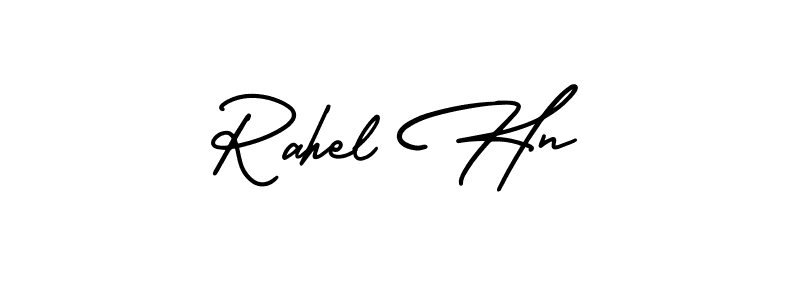 How to make Rahel Hn signature? AmerikaSignatureDemo-Regular is a professional autograph style. Create handwritten signature for Rahel Hn name. Rahel Hn signature style 3 images and pictures png