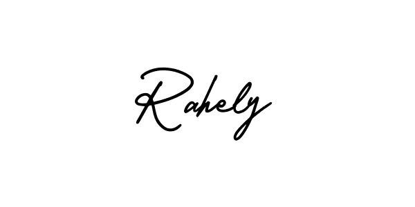 How to make Rahely signature? AmerikaSignatureDemo-Regular is a professional autograph style. Create handwritten signature for Rahely name. Rahely signature style 3 images and pictures png
