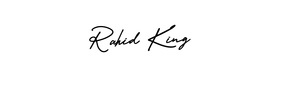 Design your own signature with our free online signature maker. With this signature software, you can create a handwritten (AmerikaSignatureDemo-Regular) signature for name Rahid King. Rahid King signature style 3 images and pictures png