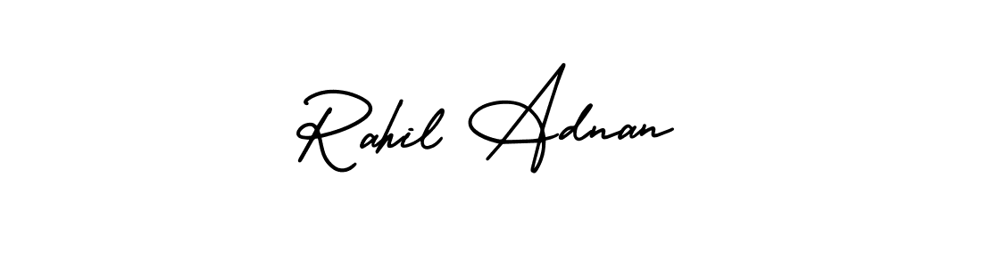 See photos of Rahil Adnan official signature by Spectra . Check more albums & portfolios. Read reviews & check more about AmerikaSignatureDemo-Regular font. Rahil Adnan signature style 3 images and pictures png