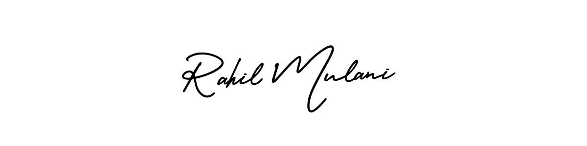 Also You can easily find your signature by using the search form. We will create Rahil Mulani name handwritten signature images for you free of cost using AmerikaSignatureDemo-Regular sign style. Rahil Mulani signature style 3 images and pictures png