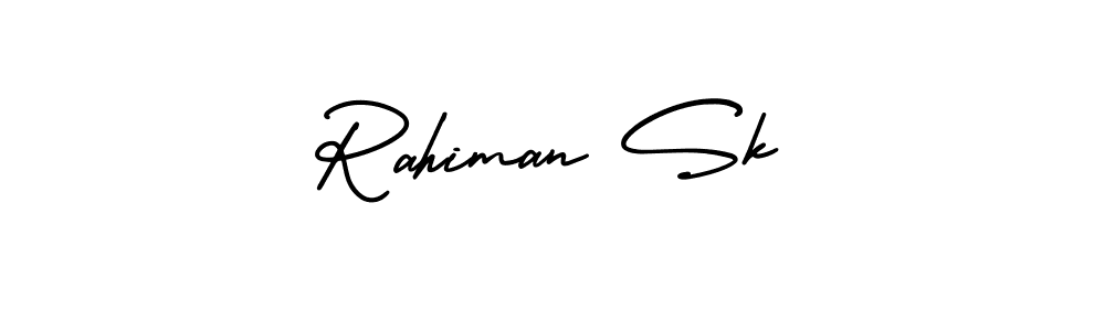 Create a beautiful signature design for name Rahiman Sk. With this signature (AmerikaSignatureDemo-Regular) fonts, you can make a handwritten signature for free. Rahiman Sk signature style 3 images and pictures png