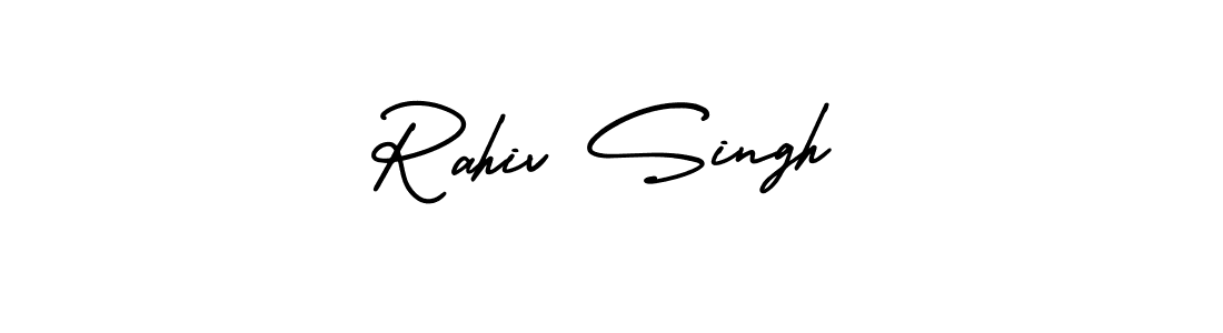 Make a beautiful signature design for name Rahiv Singh. With this signature (AmerikaSignatureDemo-Regular) style, you can create a handwritten signature for free. Rahiv Singh signature style 3 images and pictures png