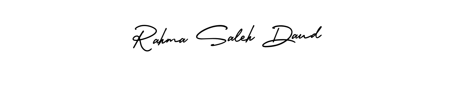 Create a beautiful signature design for name Rahma Saleh Daud. With this signature (AmerikaSignatureDemo-Regular) fonts, you can make a handwritten signature for free. Rahma Saleh Daud signature style 3 images and pictures png
