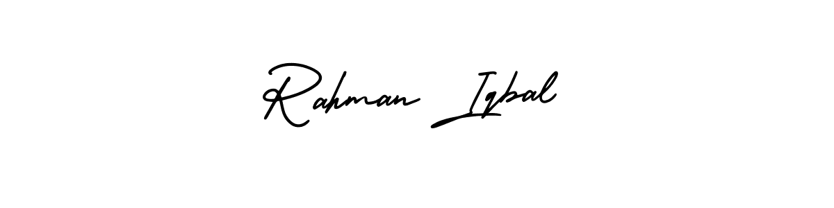 Also You can easily find your signature by using the search form. We will create Rahman Iqbal name handwritten signature images for you free of cost using AmerikaSignatureDemo-Regular sign style. Rahman Iqbal signature style 3 images and pictures png