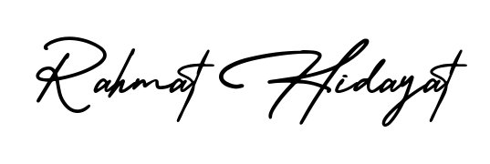 Check out images of Autograph of Rahmat Hidayat name. Actor Rahmat Hidayat Signature Style. AmerikaSignatureDemo-Regular is a professional sign style online. Rahmat Hidayat signature style 3 images and pictures png