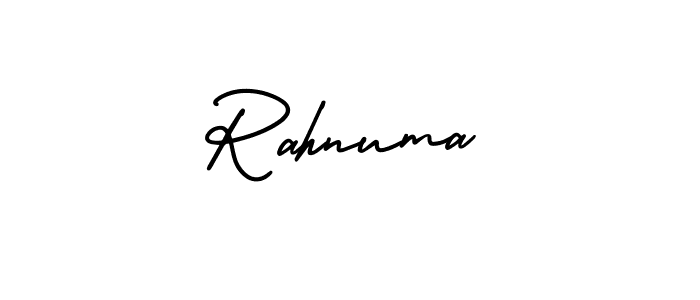 AmerikaSignatureDemo-Regular is a professional signature style that is perfect for those who want to add a touch of class to their signature. It is also a great choice for those who want to make their signature more unique. Get Rahnuma name to fancy signature for free. Rahnuma signature style 3 images and pictures png