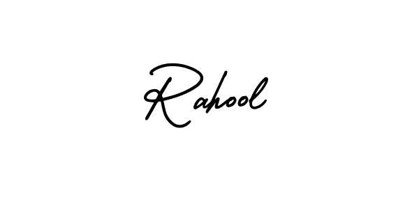 Rahool stylish signature style. Best Handwritten Sign (AmerikaSignatureDemo-Regular) for my name. Handwritten Signature Collection Ideas for my name Rahool. Rahool signature style 3 images and pictures png
