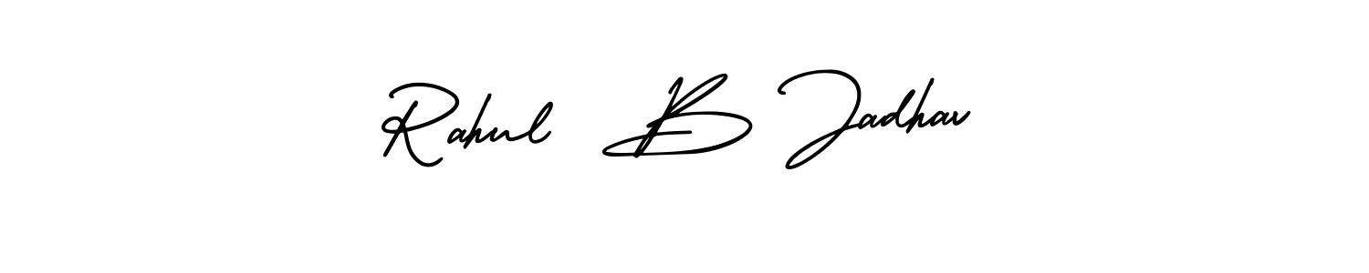 if you are searching for the best signature style for your name Rahul  B Jadhav. so please give up your signature search. here we have designed multiple signature styles  using AmerikaSignatureDemo-Regular. Rahul  B Jadhav signature style 3 images and pictures png