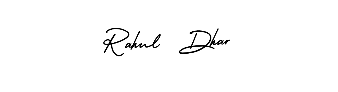 if you are searching for the best signature style for your name Rahul  Dhar. so please give up your signature search. here we have designed multiple signature styles  using AmerikaSignatureDemo-Regular. Rahul  Dhar signature style 3 images and pictures png