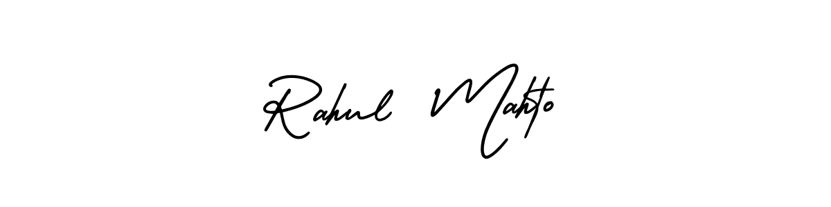 Similarly AmerikaSignatureDemo-Regular is the best handwritten signature design. Signature creator online .You can use it as an online autograph creator for name Rahul  Mahto. Rahul  Mahto signature style 3 images and pictures png