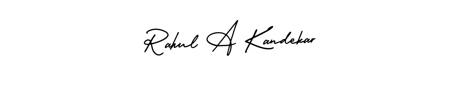 if you are searching for the best signature style for your name Rahul A Kandekar. so please give up your signature search. here we have designed multiple signature styles  using AmerikaSignatureDemo-Regular. Rahul A Kandekar signature style 3 images and pictures png