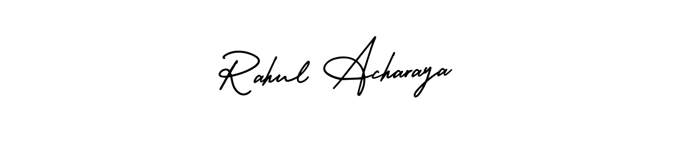 Make a beautiful signature design for name Rahul Acharaya. With this signature (AmerikaSignatureDemo-Regular) style, you can create a handwritten signature for free. Rahul Acharaya signature style 3 images and pictures png