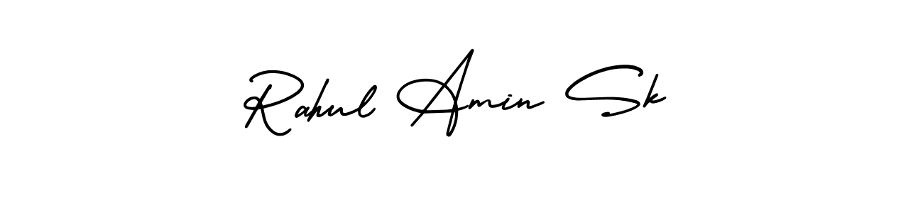 Make a beautiful signature design for name Rahul Amin Sk. With this signature (AmerikaSignatureDemo-Regular) style, you can create a handwritten signature for free. Rahul Amin Sk signature style 3 images and pictures png