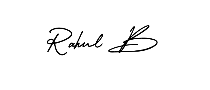 This is the best signature style for the Rahul B name. Also you like these signature font (AmerikaSignatureDemo-Regular). Mix name signature. Rahul B signature style 3 images and pictures png