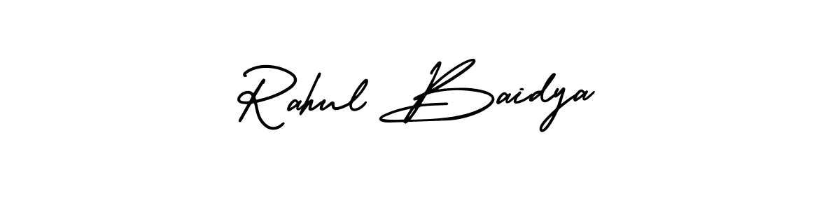 How to make Rahul Baidya signature? AmerikaSignatureDemo-Regular is a professional autograph style. Create handwritten signature for Rahul Baidya name. Rahul Baidya signature style 3 images and pictures png
