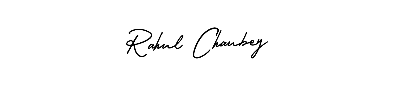 How to make Rahul Chaubey name signature. Use AmerikaSignatureDemo-Regular style for creating short signs online. This is the latest handwritten sign. Rahul Chaubey signature style 3 images and pictures png