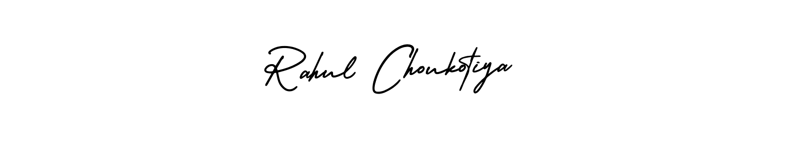 Rahul Choukotiya stylish signature style. Best Handwritten Sign (AmerikaSignatureDemo-Regular) for my name. Handwritten Signature Collection Ideas for my name Rahul Choukotiya. Rahul Choukotiya signature style 3 images and pictures png