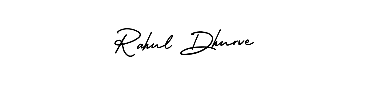 The best way (AmerikaSignatureDemo-Regular) to make a short signature is to pick only two or three words in your name. The name Rahul Dhurve include a total of six letters. For converting this name. Rahul Dhurve signature style 3 images and pictures png