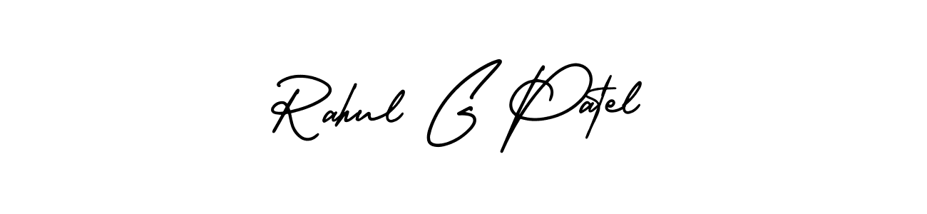 Best and Professional Signature Style for Rahul G Patel. AmerikaSignatureDemo-Regular Best Signature Style Collection. Rahul G Patel signature style 3 images and pictures png