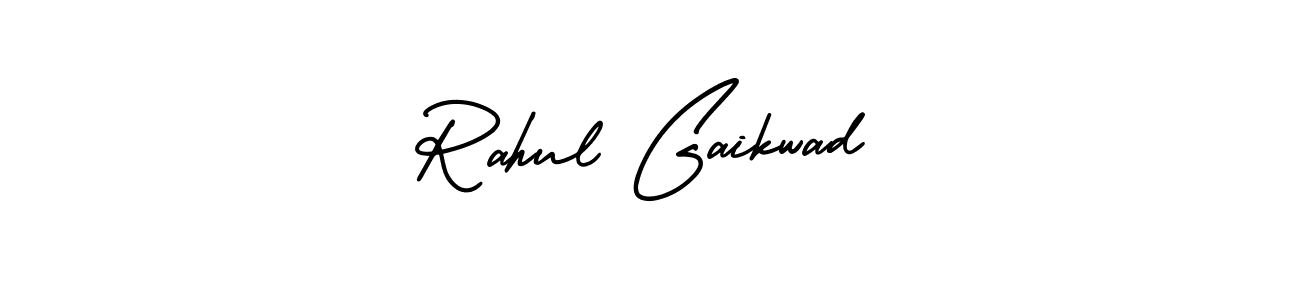 You should practise on your own different ways (AmerikaSignatureDemo-Regular) to write your name (Rahul Gaikwad) in signature. don't let someone else do it for you. Rahul Gaikwad signature style 3 images and pictures png