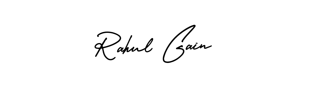 Use a signature maker to create a handwritten signature online. With this signature software, you can design (AmerikaSignatureDemo-Regular) your own signature for name Rahul Gain. Rahul Gain signature style 3 images and pictures png