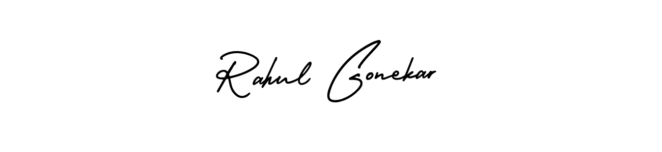 AmerikaSignatureDemo-Regular is a professional signature style that is perfect for those who want to add a touch of class to their signature. It is also a great choice for those who want to make their signature more unique. Get Rahul Gonekar name to fancy signature for free. Rahul Gonekar signature style 3 images and pictures png