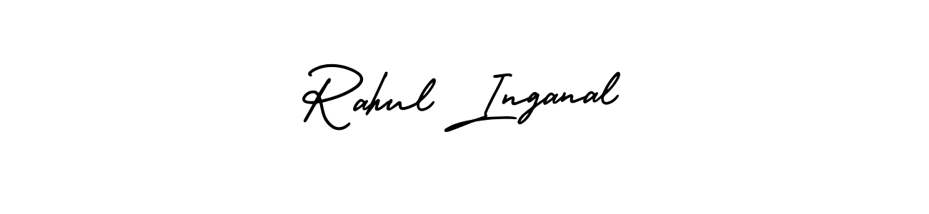 How to make Rahul Inganal signature? AmerikaSignatureDemo-Regular is a professional autograph style. Create handwritten signature for Rahul Inganal name. Rahul Inganal signature style 3 images and pictures png