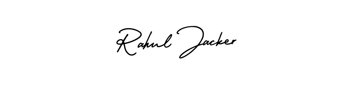 if you are searching for the best signature style for your name Rahul Jacker. so please give up your signature search. here we have designed multiple signature styles  using AmerikaSignatureDemo-Regular. Rahul Jacker signature style 3 images and pictures png