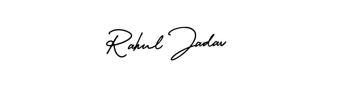 Rahul Jadav stylish signature style. Best Handwritten Sign (AmerikaSignatureDemo-Regular) for my name. Handwritten Signature Collection Ideas for my name Rahul Jadav. Rahul Jadav signature style 3 images and pictures png