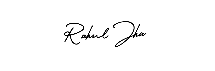 Rahul Jha stylish signature style. Best Handwritten Sign (AmerikaSignatureDemo-Regular) for my name. Handwritten Signature Collection Ideas for my name Rahul Jha. Rahul Jha signature style 3 images and pictures png