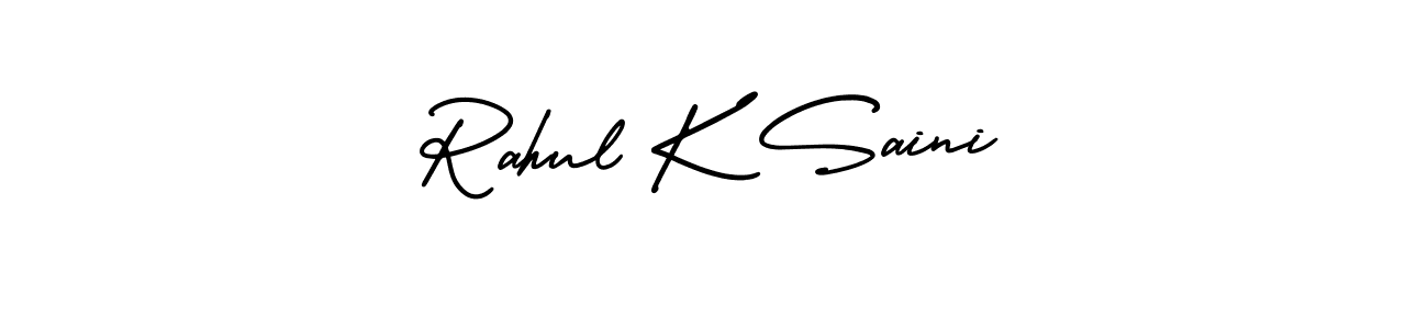 Best and Professional Signature Style for Rahul K Saini. AmerikaSignatureDemo-Regular Best Signature Style Collection. Rahul K Saini signature style 3 images and pictures png
