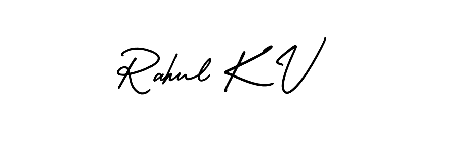 Make a beautiful signature design for name Rahul K V. Use this online signature maker to create a handwritten signature for free. Rahul K V signature style 3 images and pictures png