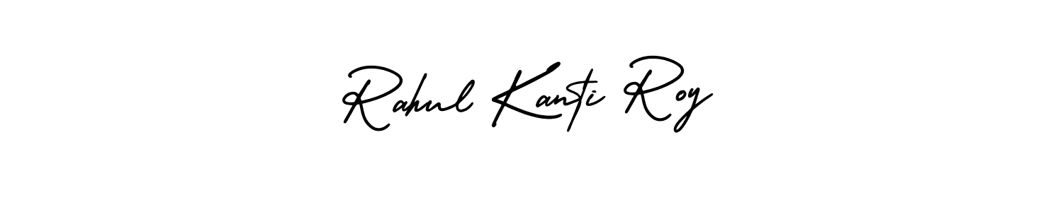 This is the best signature style for the Rahul Kanti Roy name. Also you like these signature font (AmerikaSignatureDemo-Regular). Mix name signature. Rahul Kanti Roy signature style 3 images and pictures png
