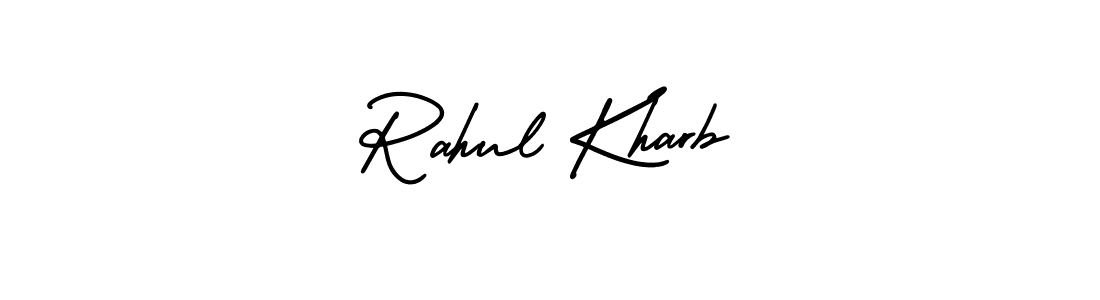 It looks lik you need a new signature style for name Rahul Kharb. Design unique handwritten (AmerikaSignatureDemo-Regular) signature with our free signature maker in just a few clicks. Rahul Kharb signature style 3 images and pictures png