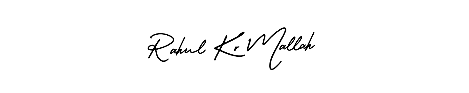 Make a beautiful signature design for name Rahul Kr Mallah. With this signature (AmerikaSignatureDemo-Regular) style, you can create a handwritten signature for free. Rahul Kr Mallah signature style 3 images and pictures png