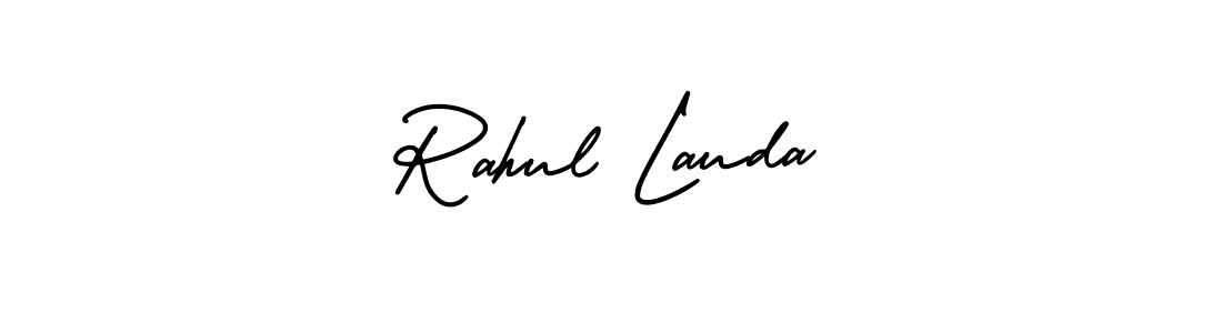 Create a beautiful signature design for name Rahul Lauda. With this signature (AmerikaSignatureDemo-Regular) fonts, you can make a handwritten signature for free. Rahul Lauda signature style 3 images and pictures png