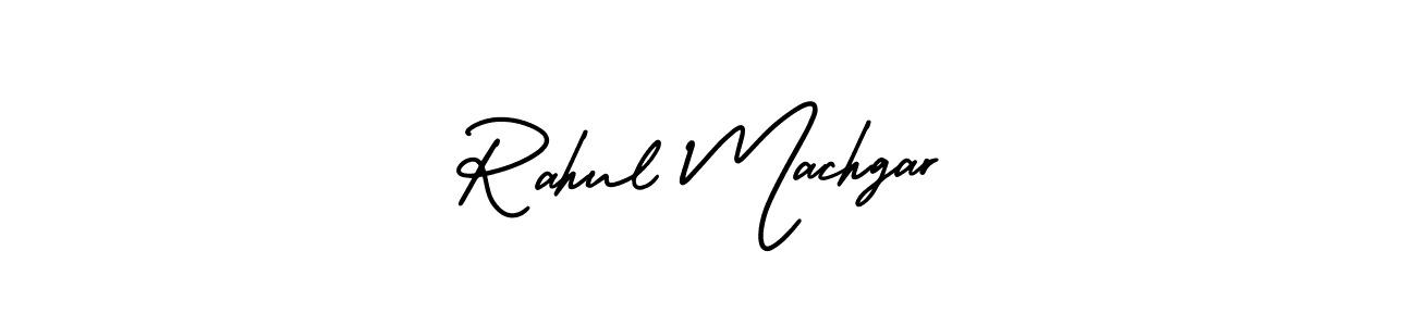 It looks lik you need a new signature style for name Rahul Machgar. Design unique handwritten (AmerikaSignatureDemo-Regular) signature with our free signature maker in just a few clicks. Rahul Machgar signature style 3 images and pictures png