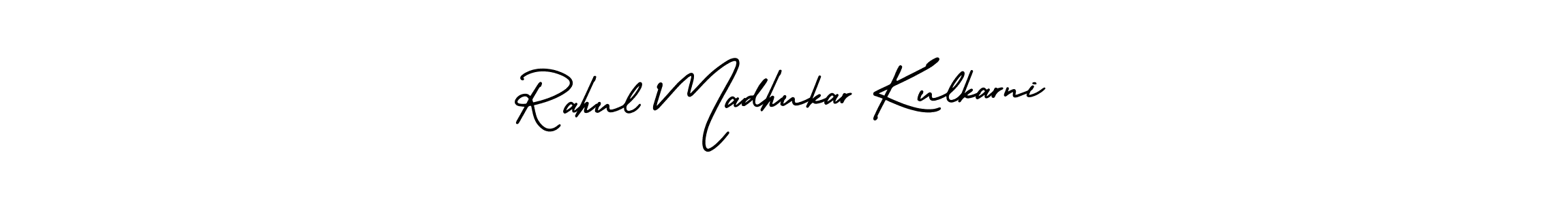 How to make Rahul Madhukar Kulkarni name signature. Use AmerikaSignatureDemo-Regular style for creating short signs online. This is the latest handwritten sign. Rahul Madhukar Kulkarni signature style 3 images and pictures png