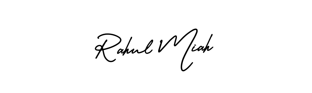 Use a signature maker to create a handwritten signature online. With this signature software, you can design (AmerikaSignatureDemo-Regular) your own signature for name Rahul Miah. Rahul Miah signature style 3 images and pictures png