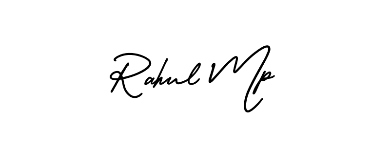 You should practise on your own different ways (AmerikaSignatureDemo-Regular) to write your name (Rahul Mp) in signature. don't let someone else do it for you. Rahul Mp signature style 3 images and pictures png